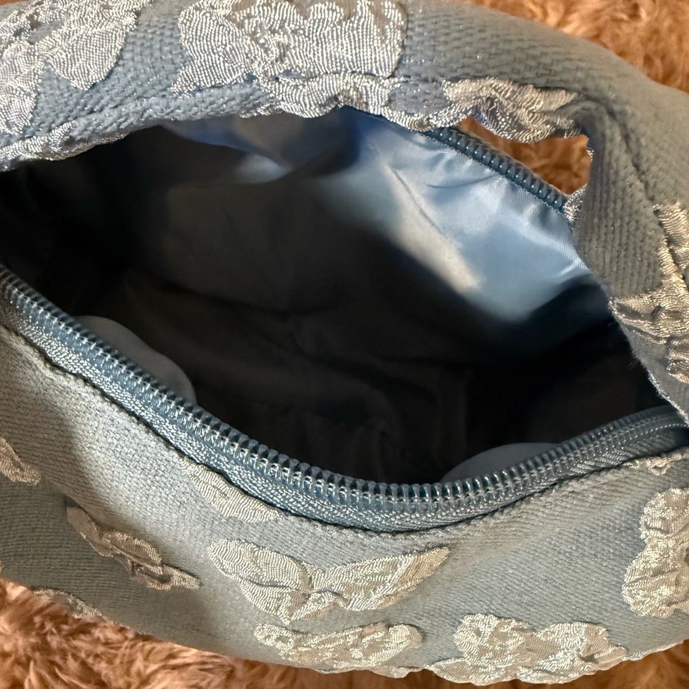 Ulta Beauty Blue Butterfly Cosmetic Bag - Picture 3 of 4